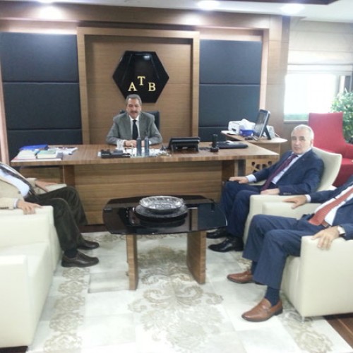 Yönetim Kurulumuz Ankara Ticaret Borsası Başkanı Faik YAVUZ’u makamında ziyaret etti