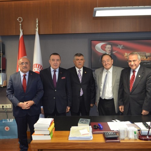TBMM Adalet Komisyonu Başkanı Ahmet İyimaya’yı Yönetim Kurulumuz makamında ziyaret etti.