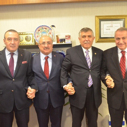 TOSYÖV Yönetim Kurulu, Kayseri Milletvekili, Bayındırlık, İmar, Ulaştırma ve Turizm Komisyonu Üyesi  Sami Dedeoğlu’ nu makamında ziyaret etti.